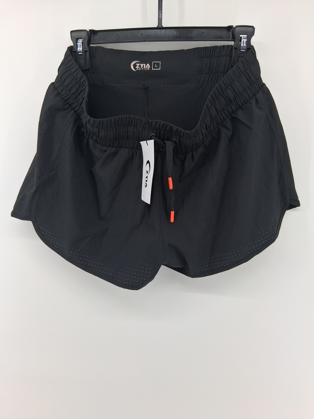Active USA Women's Black Running Shorts - Large